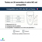 BATIHERO Marque Française – Abattant WC Japonais Chauffant à Ouverture Automatique